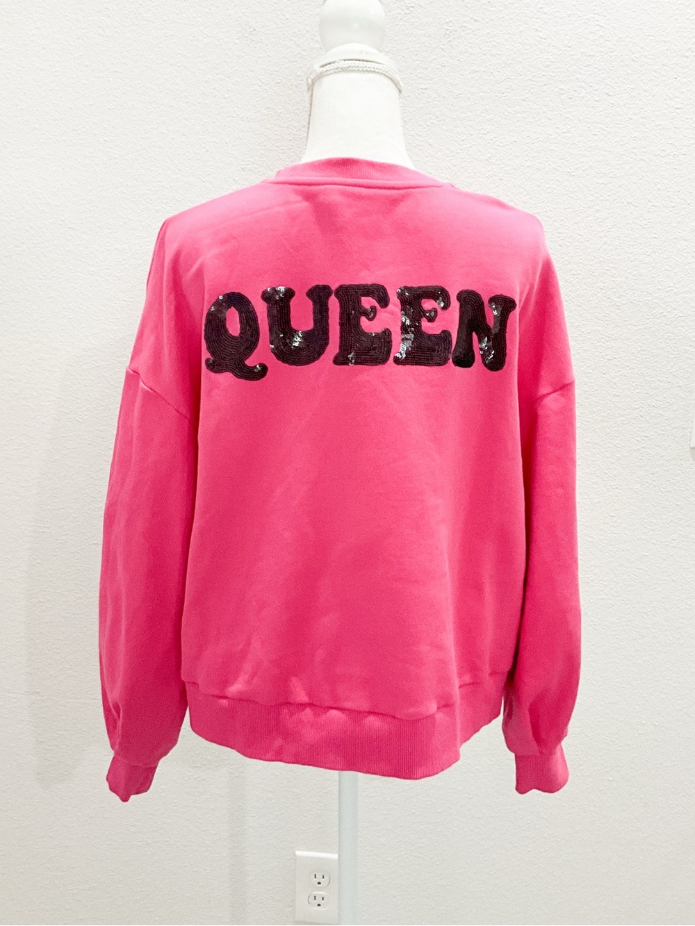 QUEEN OF SPARKLES Have A Nice Day Sweatshirt Size XS - Picture 4 of 8